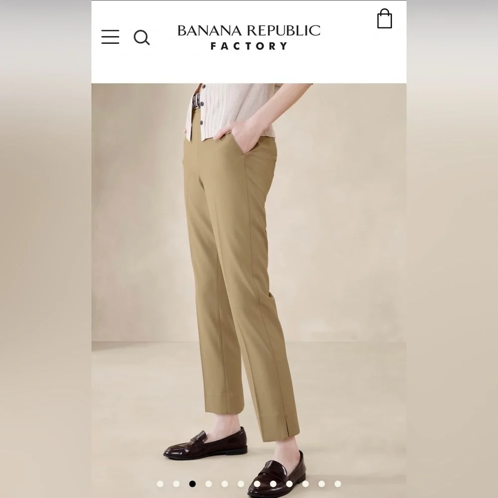 NWOT Banana Republic Hayden Tapered Pants Size 4P - Picture 3 of 10